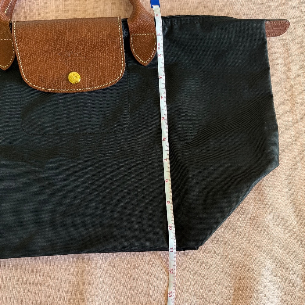 Longchamp Le Pliage Pre-2013 Made in France Original Med Handheld bag, Black - Picture 9 of 12